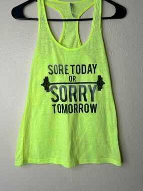 OMT Active tank top sore today or sorry tomorrow